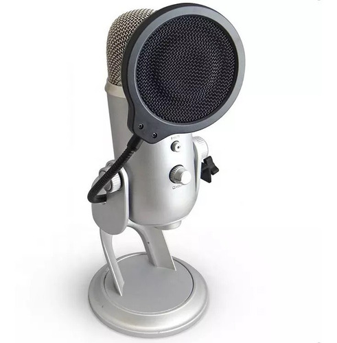 Imagen 2 de 9 de Filtro Antipop Metalico P/ Microfono Condenser Estudio Vivo