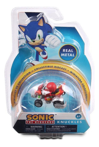 Sonic Vehiculo Knuckles Auto 8cm Metal Original 64196