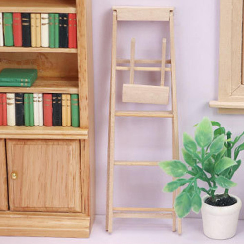 2 Casa De Muñecas Escalera En Miniatura De Madera Mini