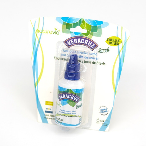 Imagen 1 de 1 de Endulzante Natural Naturevia Líquida Gotero 30 Ml.