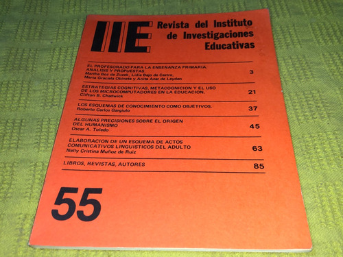 Revista Del Instituto De Investigaciones Educativas 55 1986