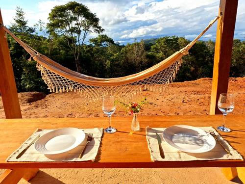 Refúgio Isolado Com Cachoeira, Vista Incrível, Casa Mobiliad