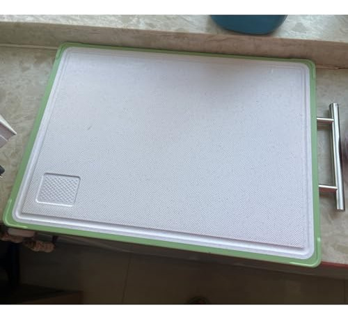Tabla De Cortar De Doble Cara Con Borde Verde, Tabla De Cort