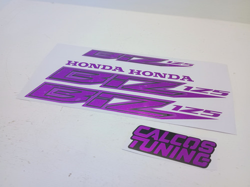 Calco Honda Biz 125 Violeta Cromada