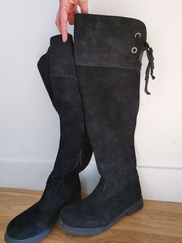Botas Bucaneras De Gamuza Caña Alta Talle 37