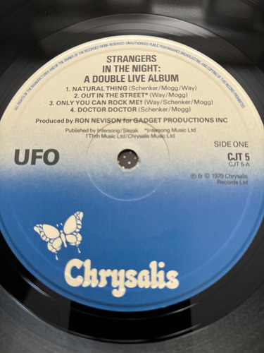 Lp Ufo. Strangers In The Night. 1 Ed Inglês. Zero. Duplo. (Usado)