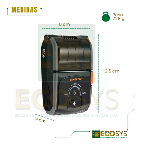 Pack 3 Impresoras Con Cargador Para Bixolon Portatil Térmica (Usado)