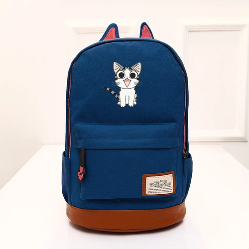 Mochila Con Orejas De Gato Chi's Sweet Home Fecanvas Bag Sch