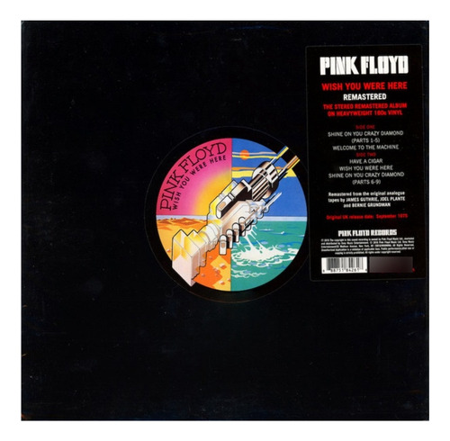Vinilo Pink Floyd Wish You Were Here Nuevo Sellado