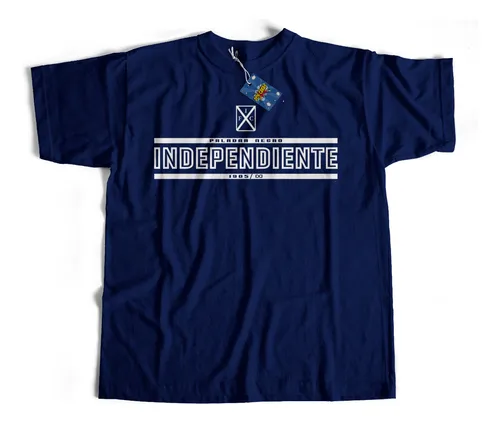 Remera Independiente Paladar Negro Azul Retro