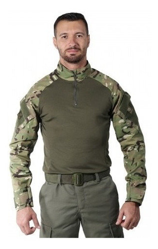 Combat Shirt Camuflado Multicam Bélica Airsoft Steel