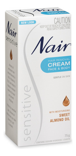 Nair Crema Depiladora Para Pieles Sensibles, 2.65 oz