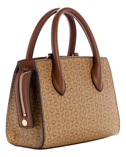 Bolsa Guess Factory Sg947505-moc Acabado de los herrajes Níquel Color Marrón Correa de hombro Marrón Diseño de la tela Lisa