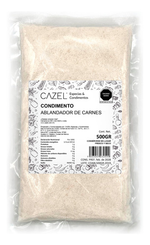 Sazonador Ablandador De Carne En Polvo Oaxaqueño 500g