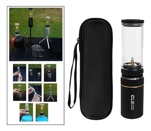 Camping Light Tent Lantern Gas Lantern For Tourist Black