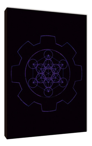 Cuadros Poster Cubo De Metatron M 20x29 (dme (11)