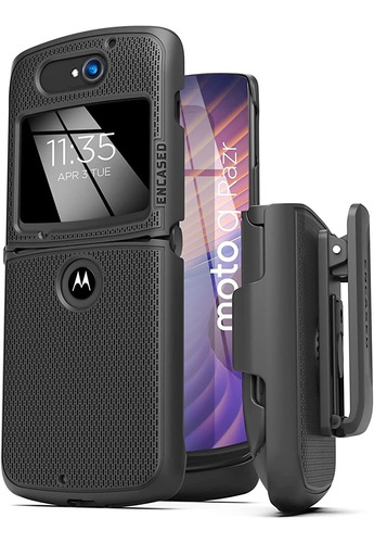 Encased Duraclip - Funda Para Moto Razr 5g Con Clip Para Cin