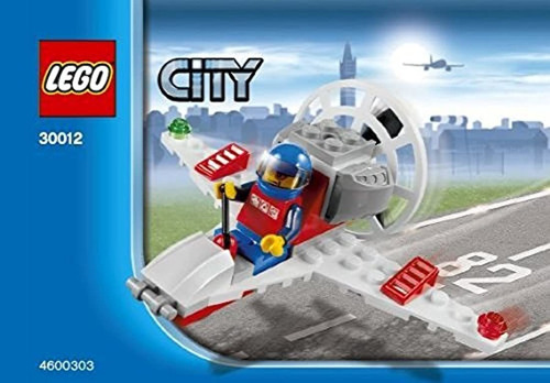 Lego City Mini Figure Set # 30012 mini Airplane Bagged