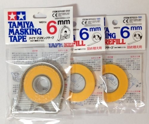 Cinta De Enmascarar Tamiya De 6 Mm Con 2 Piezas De Recarga