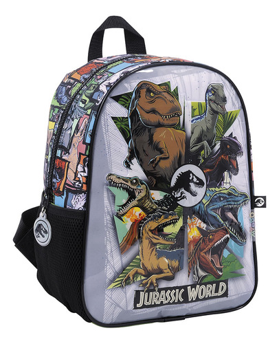 Jurassic world mochila 12 espalda -multi dino Negro
