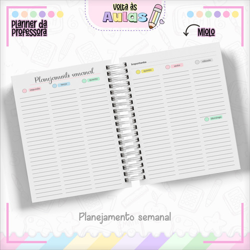 Arquivo Digital Planner Da Professora