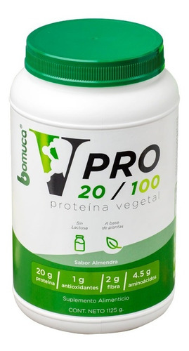 V-pro 20/100 1,125 G de proteína vegetal com sabor de amêndoa