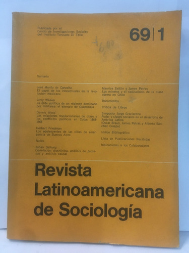 Revista Latinoamericana De Sociología