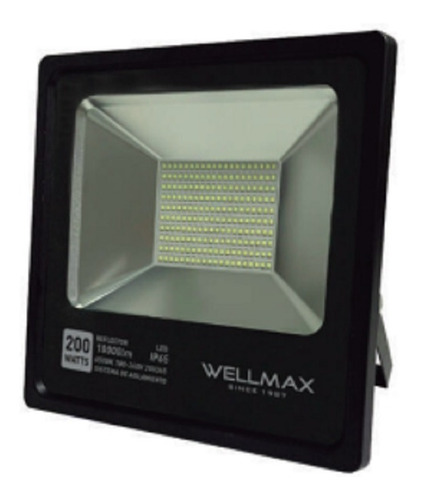 Reflector Led 200w 6500k Luz Fría Ip65 100/240v Wellmax 