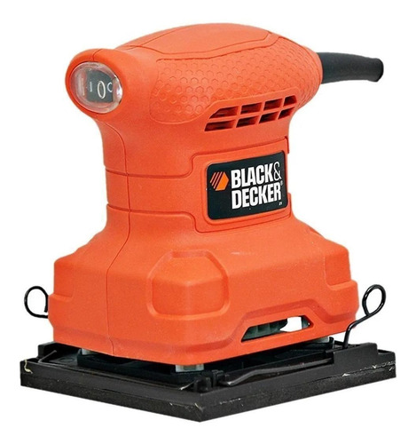 Lijadora   orbital Black+Decker SS200  naranja 50Hz 200W 220V