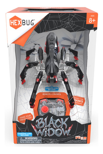 Mando A Distancia Robot Spider Hexbug Black Widow Kids 8