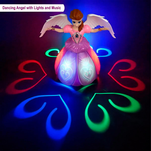 Juguete Frozen Princesa Ángel Ada Musical 360° Luces Niñas