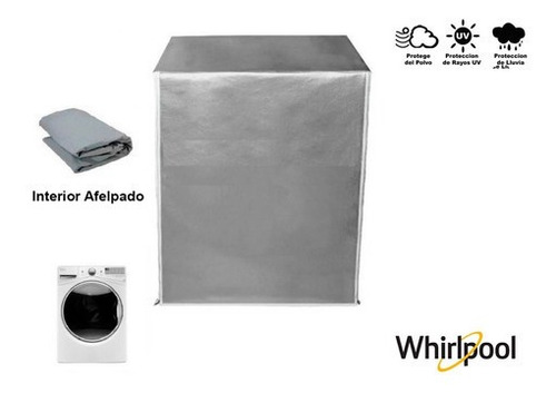 Funda De Lavadora Carga Frontal Imper/felpa 18-25kg Whirpool