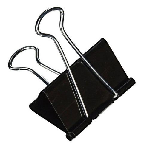 Binder Clips De Presión Ganchos Doble Clip 51 Mm Caja 12 Und