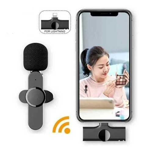 Micrófono Inalámbrico Solapa Portátil Para iPhone Y Tipo C