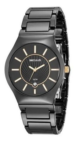 Relógio Feminino De Pulso Séculus Preto