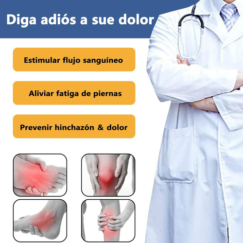 3 Pares Medías Calcetas De Compresion Várices Circulación