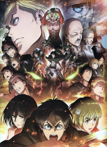 Cartaz Japonês Clássico Anime Attack on Titan, Decoração do Quarto