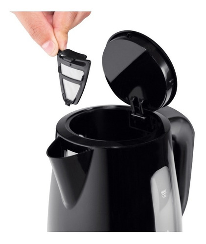 Imagen 3 de 3 de Pava Eléctrica Atma Pe0821nap Negra 220v 1.7l