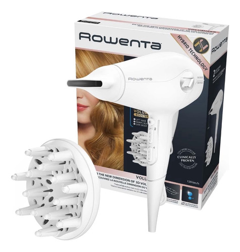 Rowenta Volumizer Cv6130 - Secador De 2400 W Potente