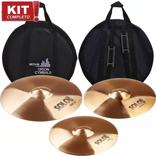 Imagem 1 de 2 de Kit Pratos Orion Solo Pro 10 Sp70 Set 14/16/20 C/ Bag