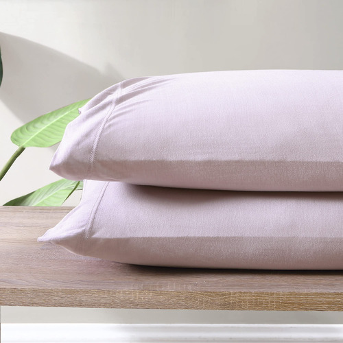 Juego Fundas De Almohada Lila Estandar Transpirable Frescas