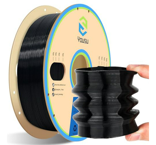 Filamento Impresora 3d Flexible Negro 1.75mm