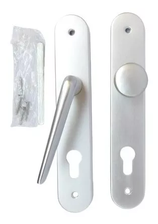 Pomo para puerta (Aluminio, Blanco)
