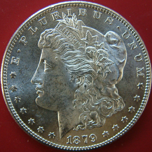 1879 S Un Dólar Morgan Ms+++ Pl Moneda Monstruo Super Escasa