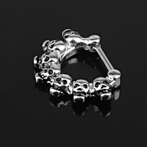 Piercing De Anillo De Nariz Con De Septo De Calavera De