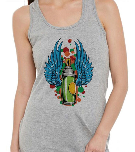 Musculosa Aerosol Con Alas Artwork