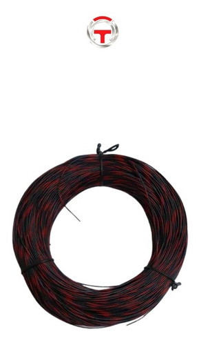 Rolo Com 10m Fio Flexível Estanhado 26awg Preto E Vermelho