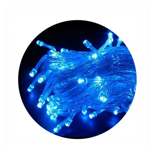 Tira De Luces Led Azul 9mt Deco Casamientos Shows Cotillon