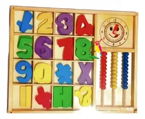 Comprar Juego Matemática Madera Números Didácticos Suma Resta Niños