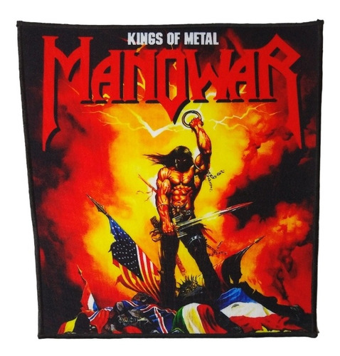 Espaldera Manowar Kings Of Metal - Heavy Metal Parche